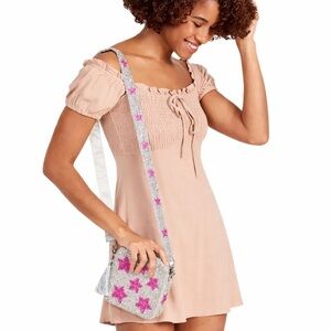 Altar’d State Tan Smocked Mini Dress